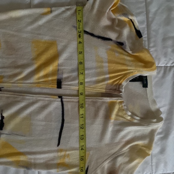 WHBM Abstract Design Cardigan Zipper Crop Small - Picture 5 of 5